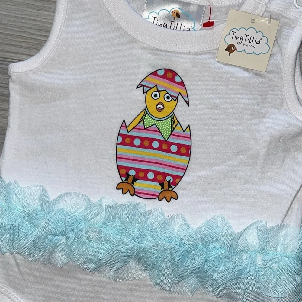 ⭐Tiny Tilia by Avon Baby Girl Onesie NWT, Size 3–6M⭐